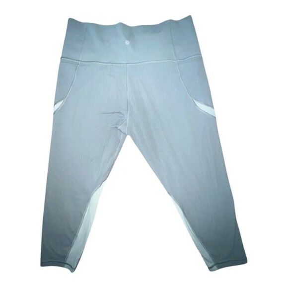 Athleta Salutation Stash Pocket Colorblock 7/8 Tight Green Plus Size 1X NWOT - Picture 5 of 9